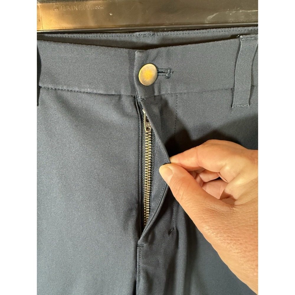 Lot 2 Lululemon ABC Slim Fit Trousers Mens 32x30 Warpstreme Green Blue LM5A04S - Picture 5 of 12